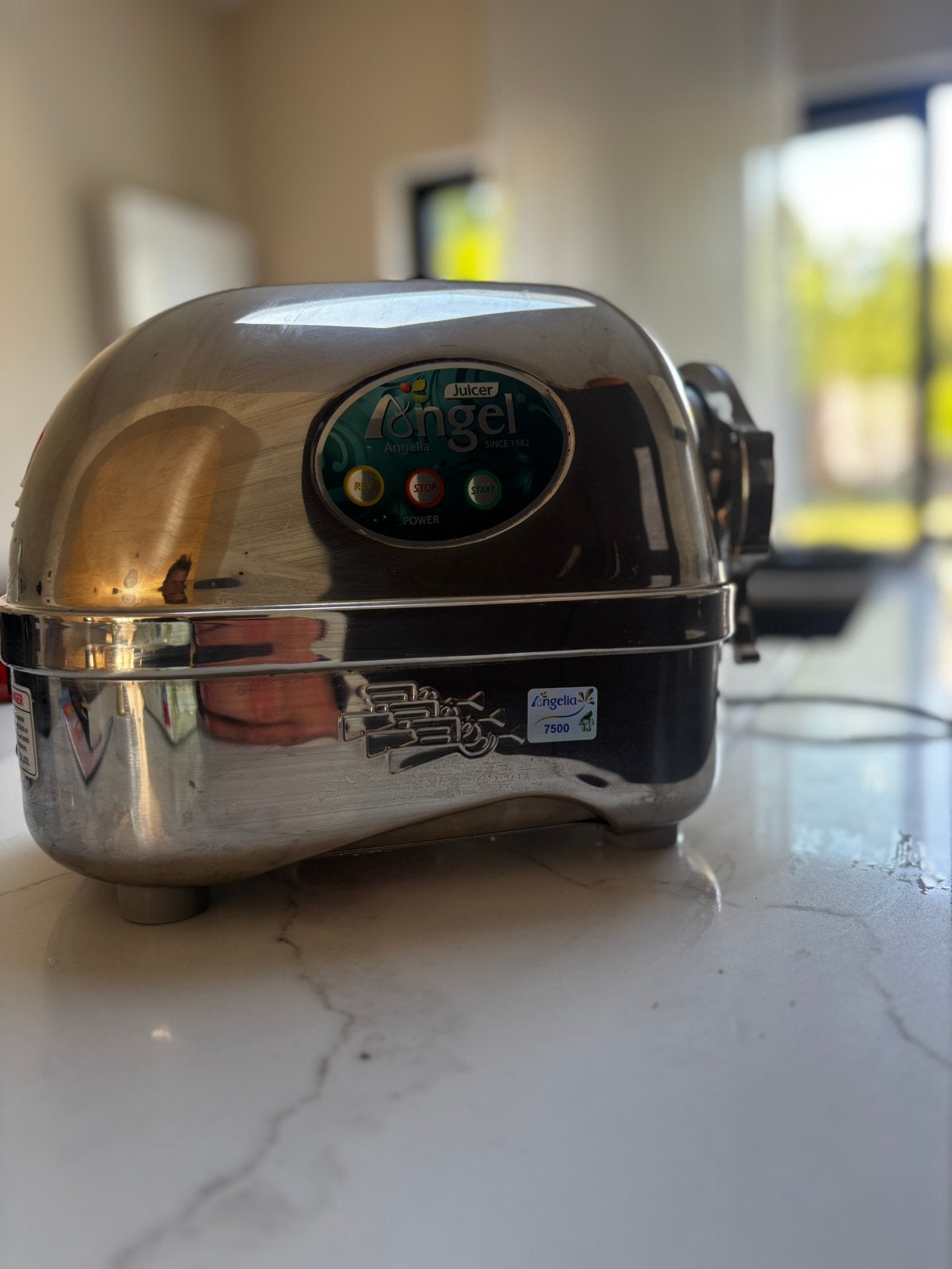 Angel Juicer Angelia 7500 – Zo goed als nieuw – Compleet, Huis en Inrichting, Keuken | Keukenbenodigdheden, Ophalen of Verzenden