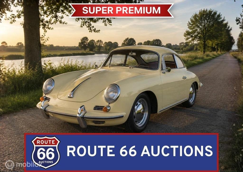 Porsche 356B Karmann Coupe | 1961 | Route 66 Auctions, Auto's, Oldtimers, Bedrijf, Te koop, Porsche, Benzine, Overige carrosserie