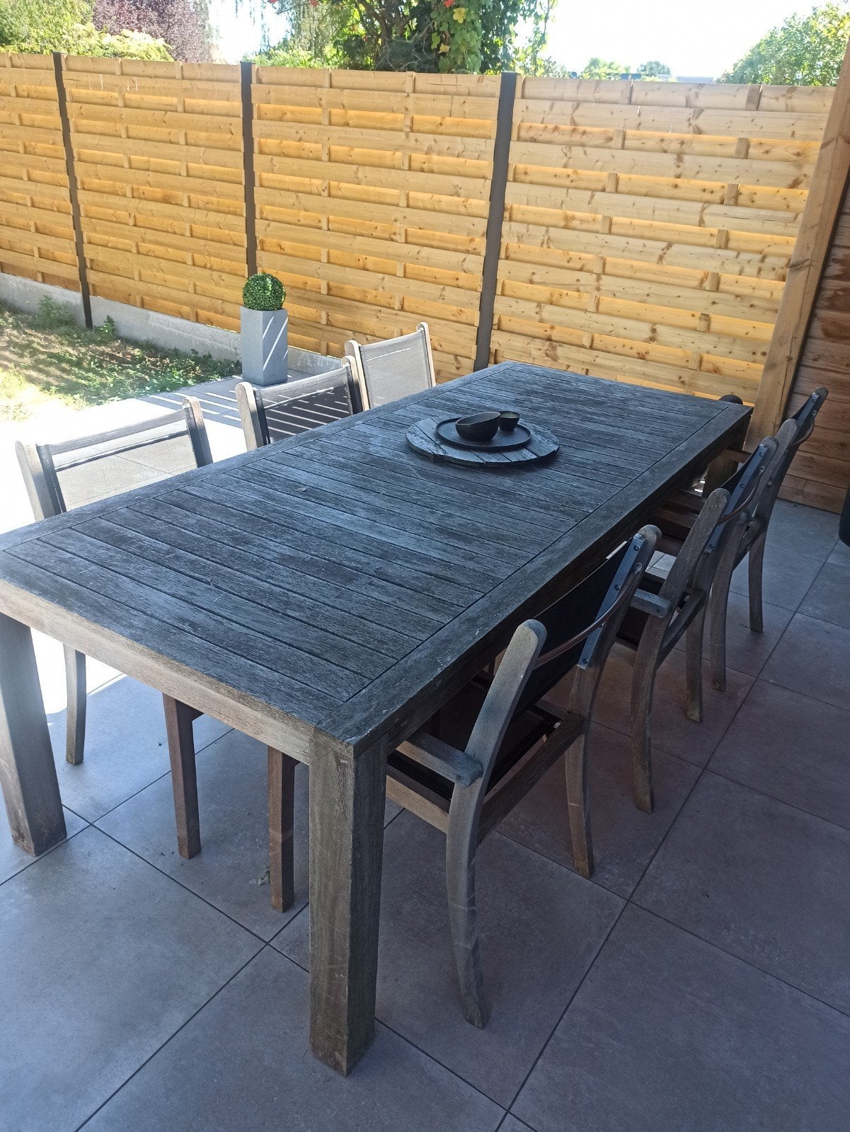 Tuintafel + stoelen, Tuin en Terras, Ophalen