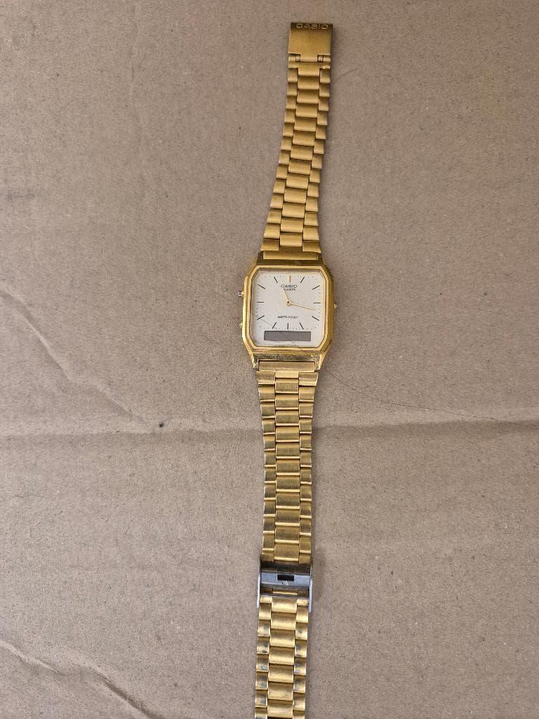 Casio uurwerk, Handtassen en Accessoires, Horloges | Heren, Gebruikt, Polshorloge, Overige materialen, Ophalen of Verzenden