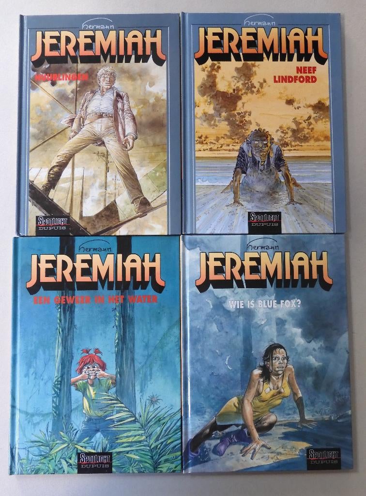 Jeremiah 20/21/22/23 - Hermann - HC - Spotlight Dupuis, Boeken, Verzenden, Hermann, Zo goed als nieuw, Meerdere stripboeken