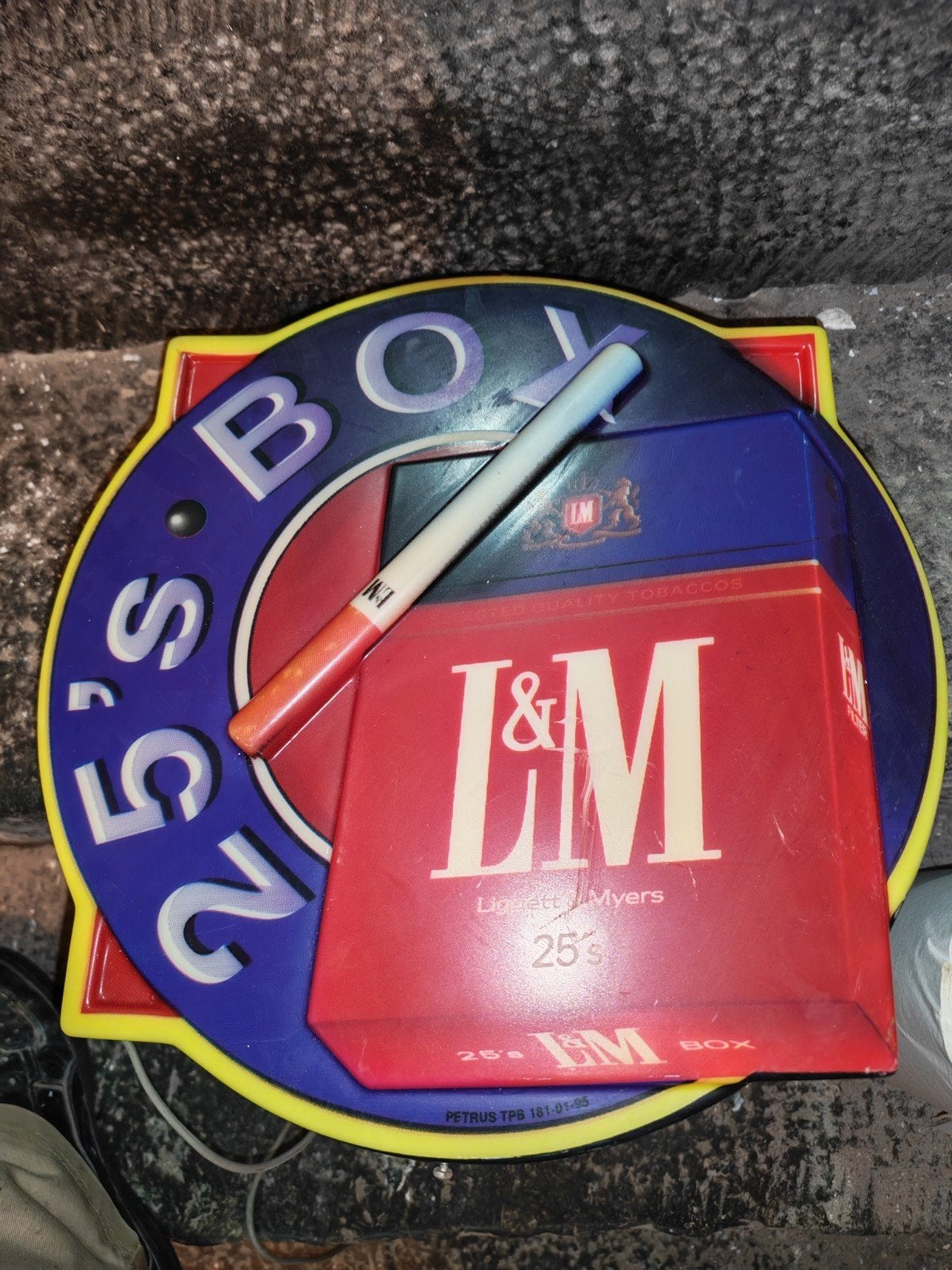 Origineel LM lichtbord jaar 90, Ophalen