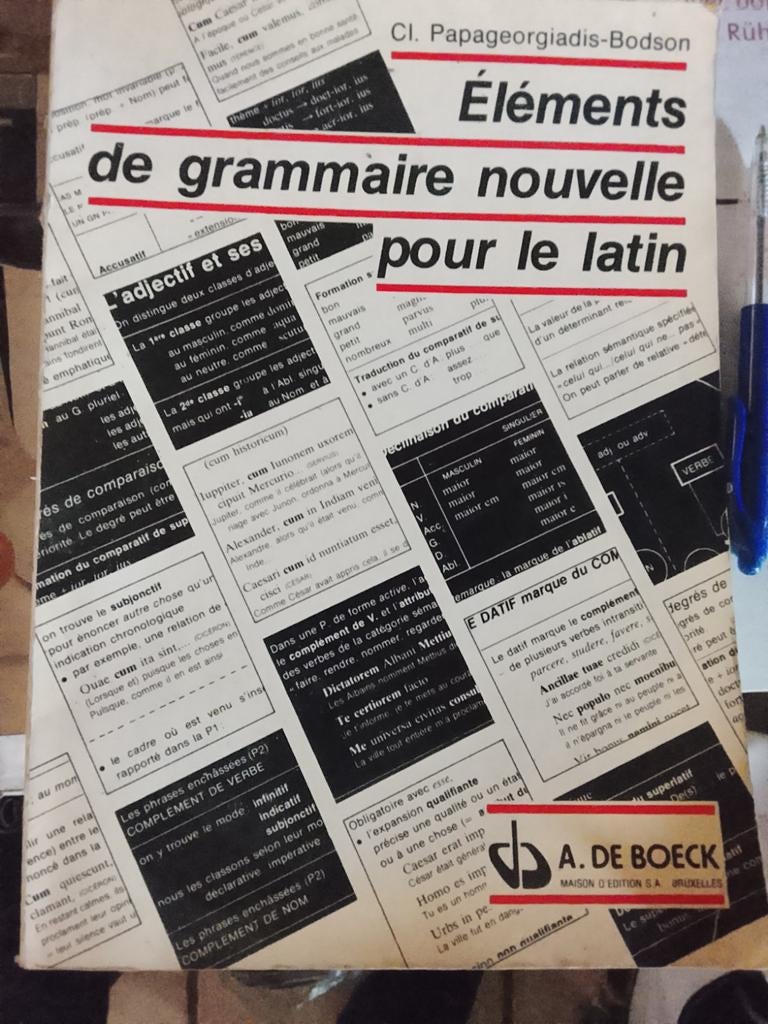 Livre grammaire latin, Livres, Livres scolaires, Enlèvement, Latin