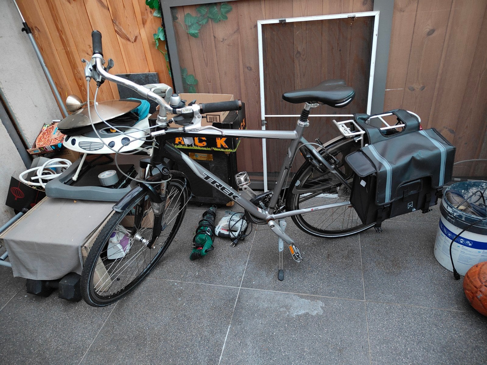 Herenfiets Trek, Fietsen en Brommers, Ophalen, Minder dan 10 versnellingen, Gebruikt, Vering