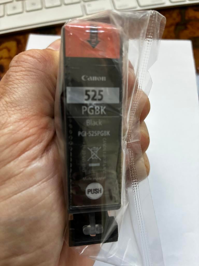 Inktpatroon Canon PGBK 525 ongeopend nieuwzwart PGI-525PGBK, Computers en Software, Ophalen of Verzenden, Nieuw, Cartridge