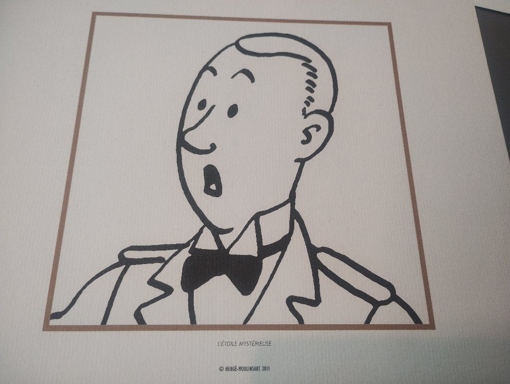 Kuifje lithografie, Enlèvement ou Envoi, Personnages et figures fantastiques, Lithographie