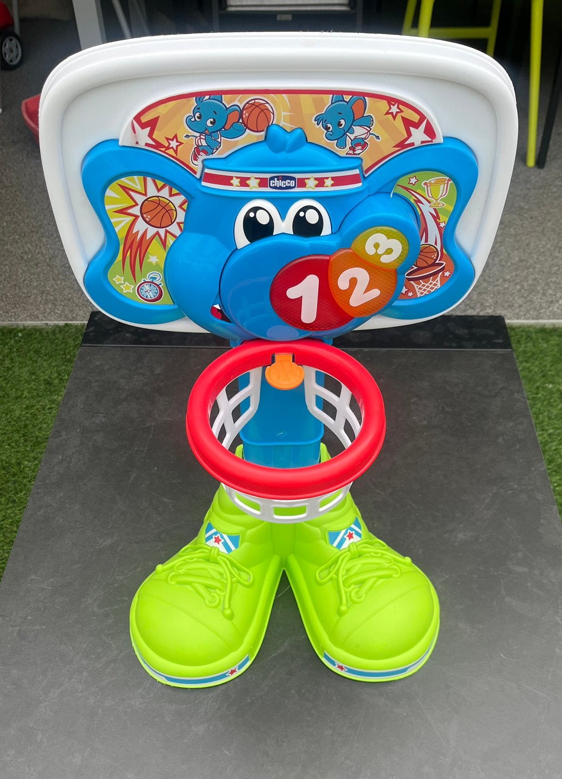 Basketbalring + bal, Kinderen en Baby's, Ophalen, Zo goed als nieuw