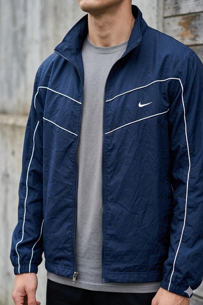 Veste coupe vent Nike bleu marine homme L, Kleding | Heren, Maat 52/54 (L), Blauw, Nike, Ophalen of Verzenden