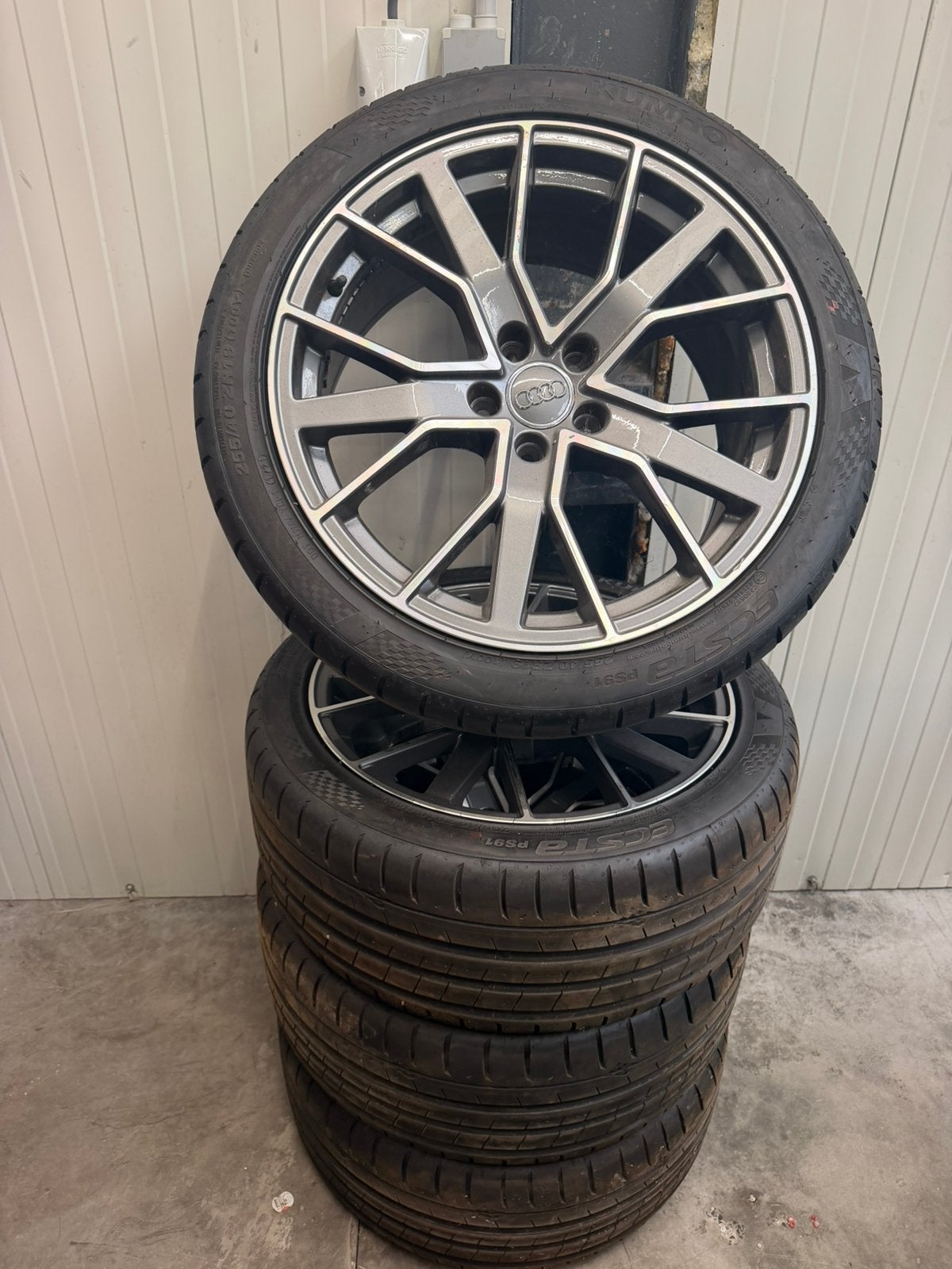 19 inch Audi Q3 ALU Velgen + 4 nieuwe Banden, Neuf, Pneus et Jantes, 255 mm, Pneus été