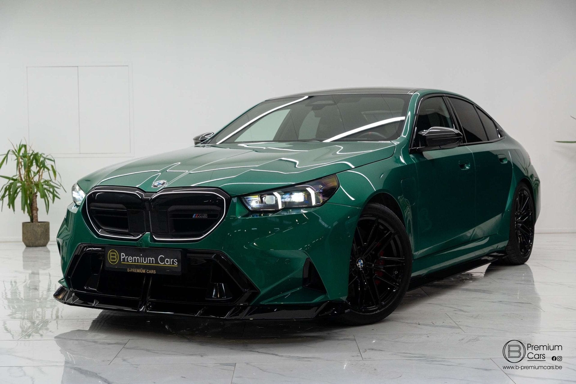 BMW M5 B&W / HUD / ACC / 360 / Isle Of Man Grün Metallic /, Autos, 4395 cm³, 4 portes, Entreprise, https://public.car-pass.be/vhr/056016cb-76ff-4fa1-91e4-955a8a0d13ca