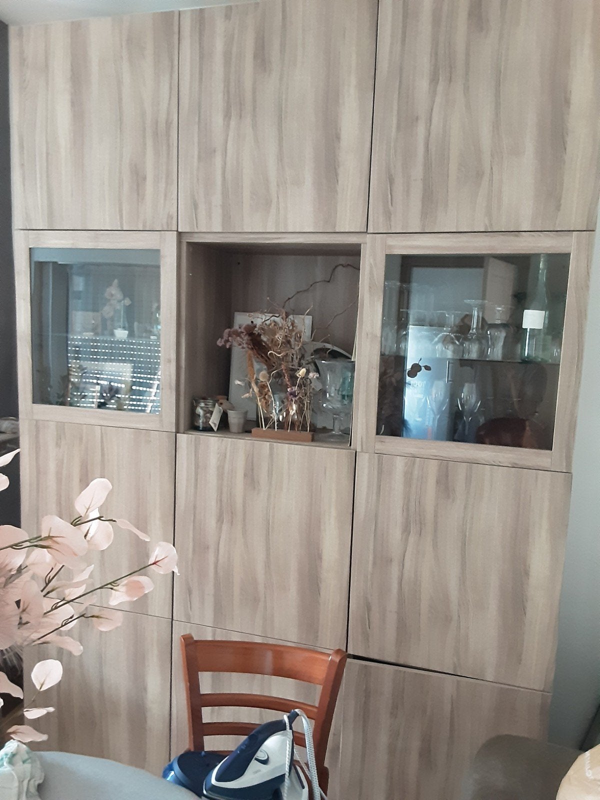 wandkast ikea  lichte eik 265 cm hoogte  bestaat uit 3 eleme, Ophalen