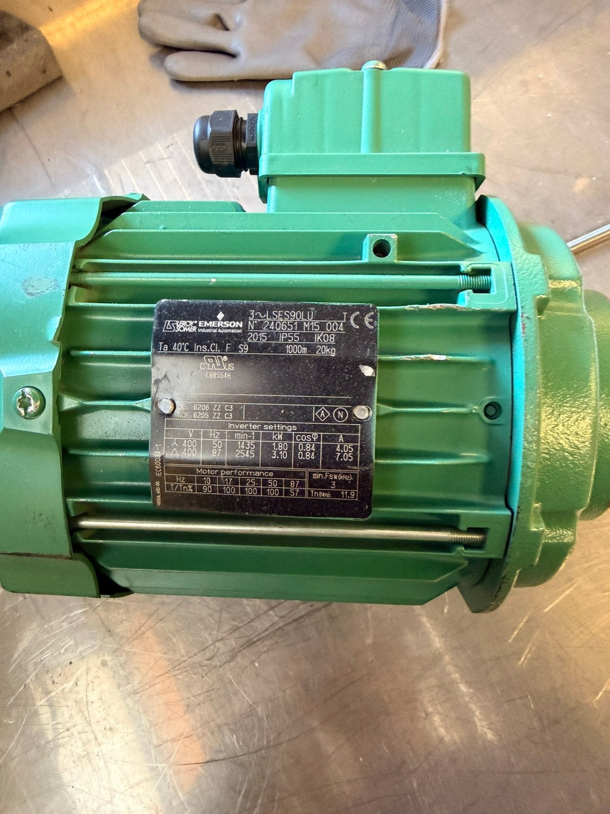 Emerson elektro motor, Doe-het-zelf en Bouw, Ophalen, Zo goed als nieuw