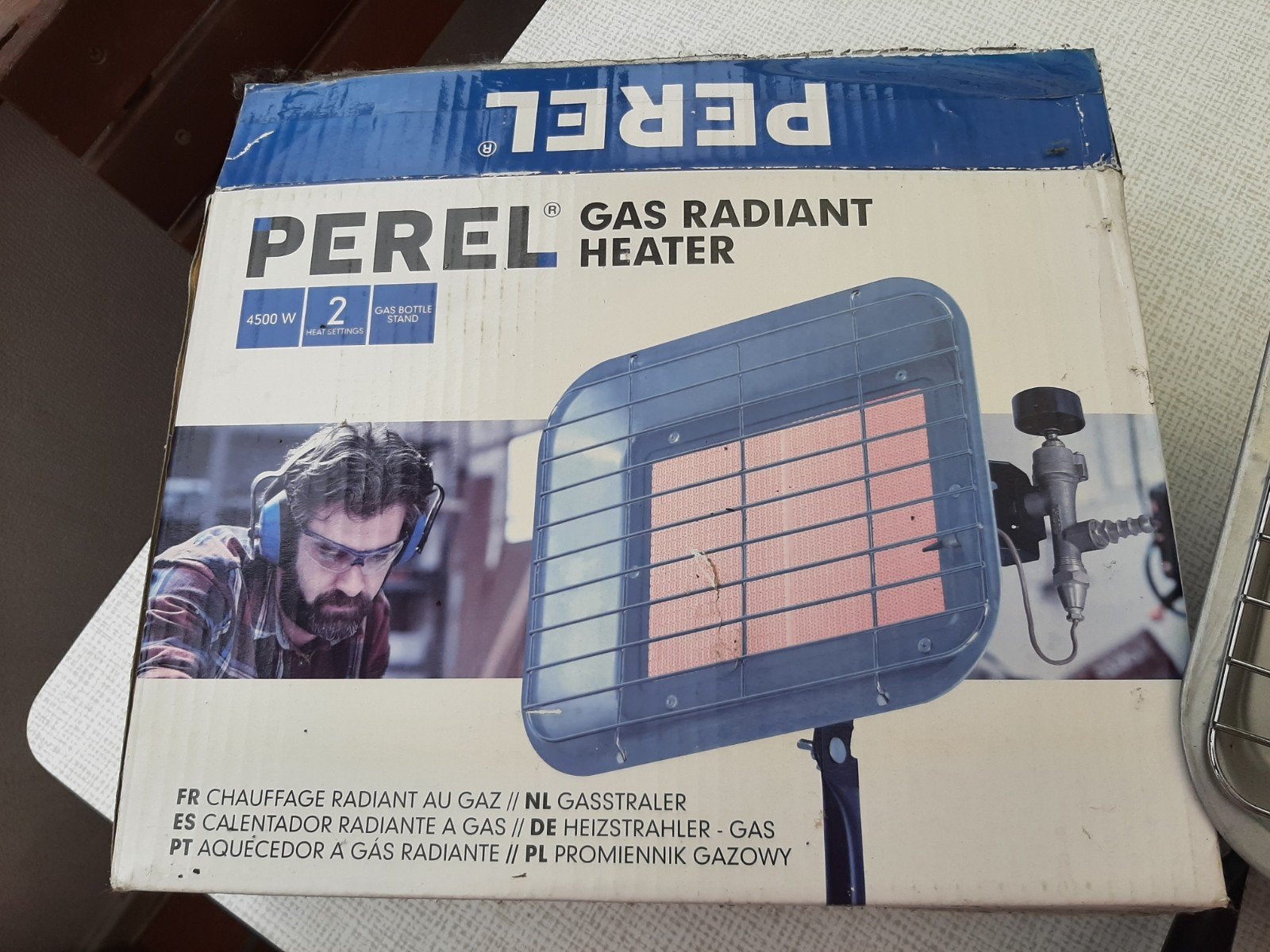Buitenverwarming op de gasfles te plaatsen, Tuin en Terras, Ophalen, Nieuw, Gas