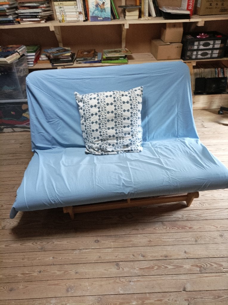 Futonboxspring om te bouwen tot fauteuil, Ophalen, Gebruikt, Tweepersoons, 140 cm