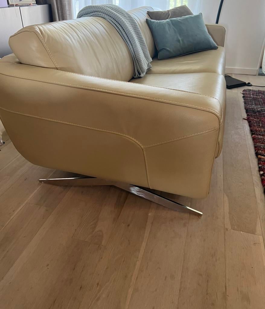 Beige Lederen zetel ventura, Ophalen