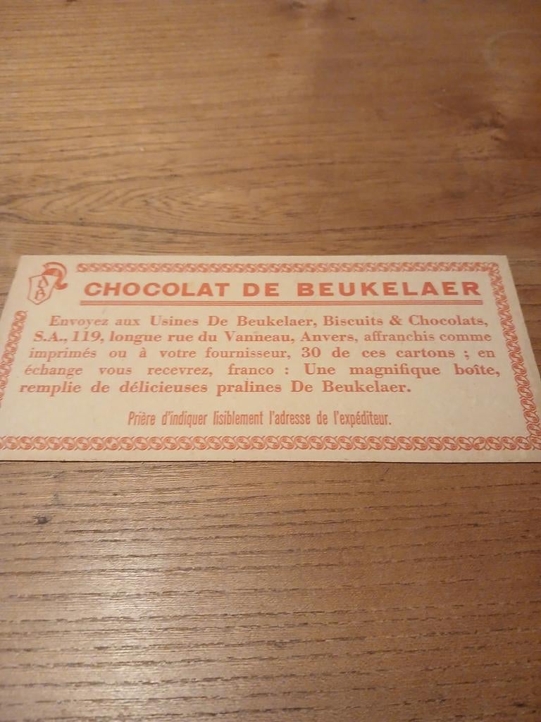 Beukelaer chocolade, Verzamelen, Merken en Reclamevoorwerpen