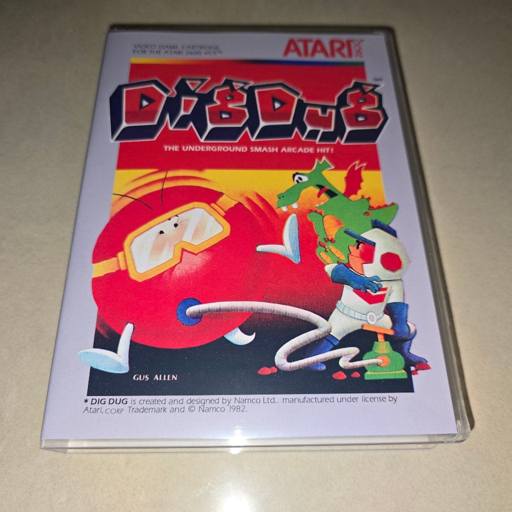 Dig Dug Atari 2600 Game case, Consoles de jeu & Jeux vidéo, Jeux | Atari, Envoi, Comme neuf, Atari 2600