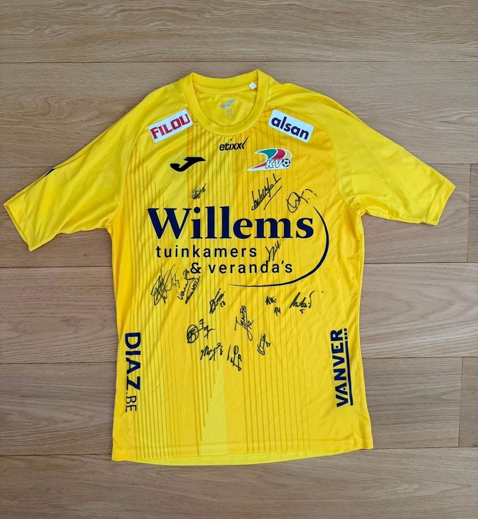 KV Oostende 2018/2019 extérieur, neuf & signé, Taille L, Enlèvement ou Envoi, Neuf, Maillot