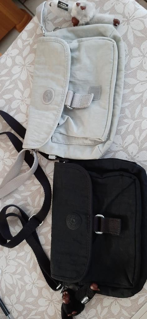 Kipling handtas zwart/ecru, TV, Hi-fi & Vidéo, Photo | Sacs pour appareil, Enlèvement ou Envoi