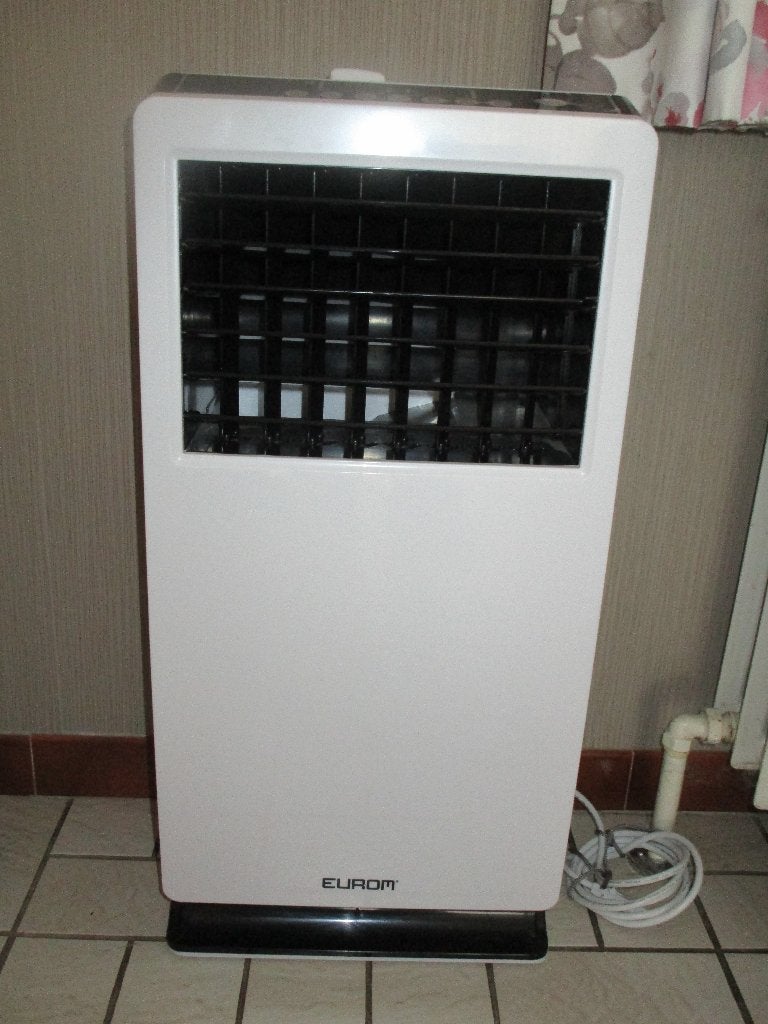 Refroidisseur Eurom avec glaçons, Electroménager, Climatiseurs, Comme neuf, Climatiseur mobile, 60 à 100 m³, 3 vitesses ou plus