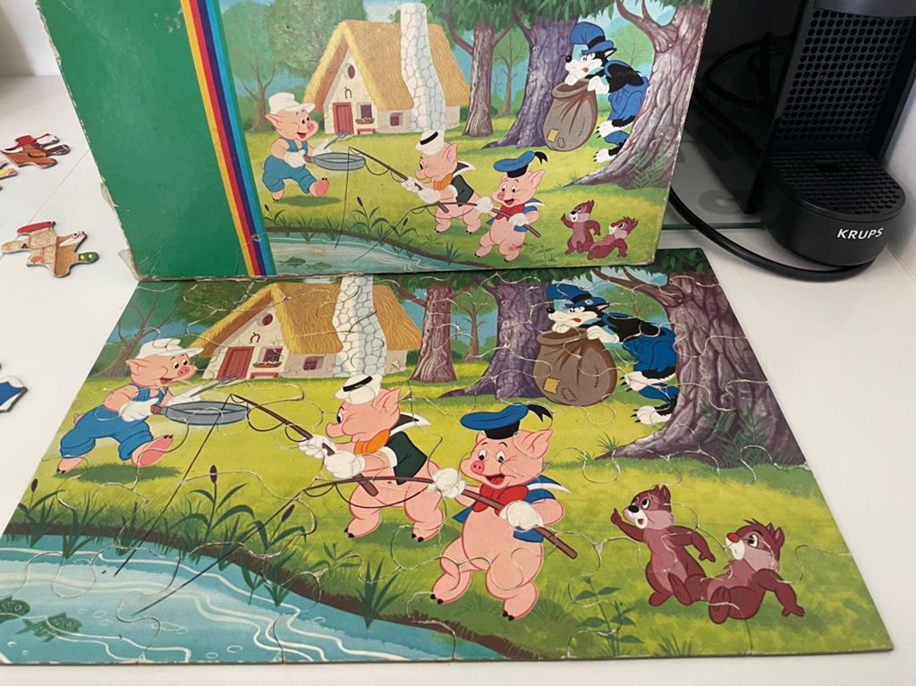 Vintage puzzel van Schmidt spiele jaren 70, Ophalen of Verzenden, Zo goed als nieuw