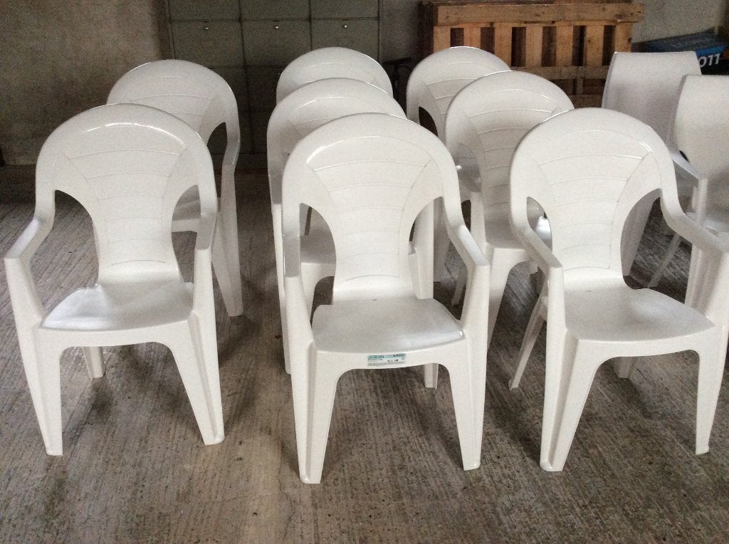 tuinstoelen, Tuin en Terras, Tuinstoelen, Ophalen, Zo goed als nieuw, Plastic, Stapelbaar