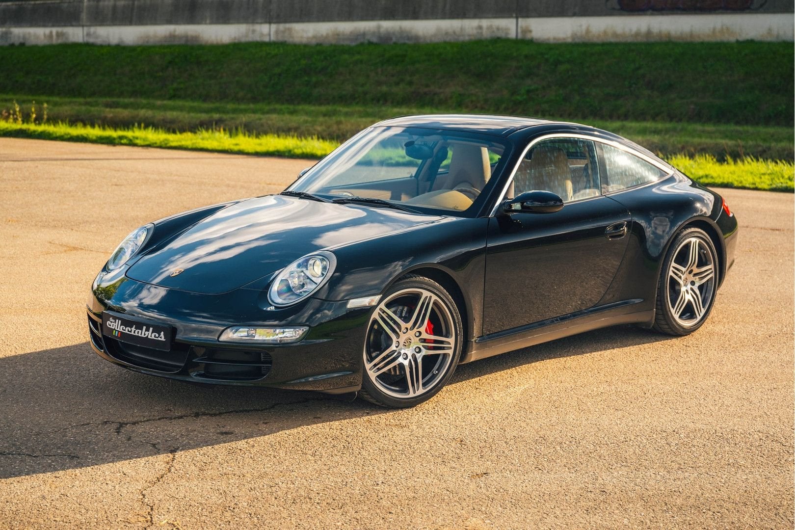 Porsche 997 3.8 Carrera 4S Targa, Auto's, Cabriolet, Zwart, Bedrijf, Handgeschakeld