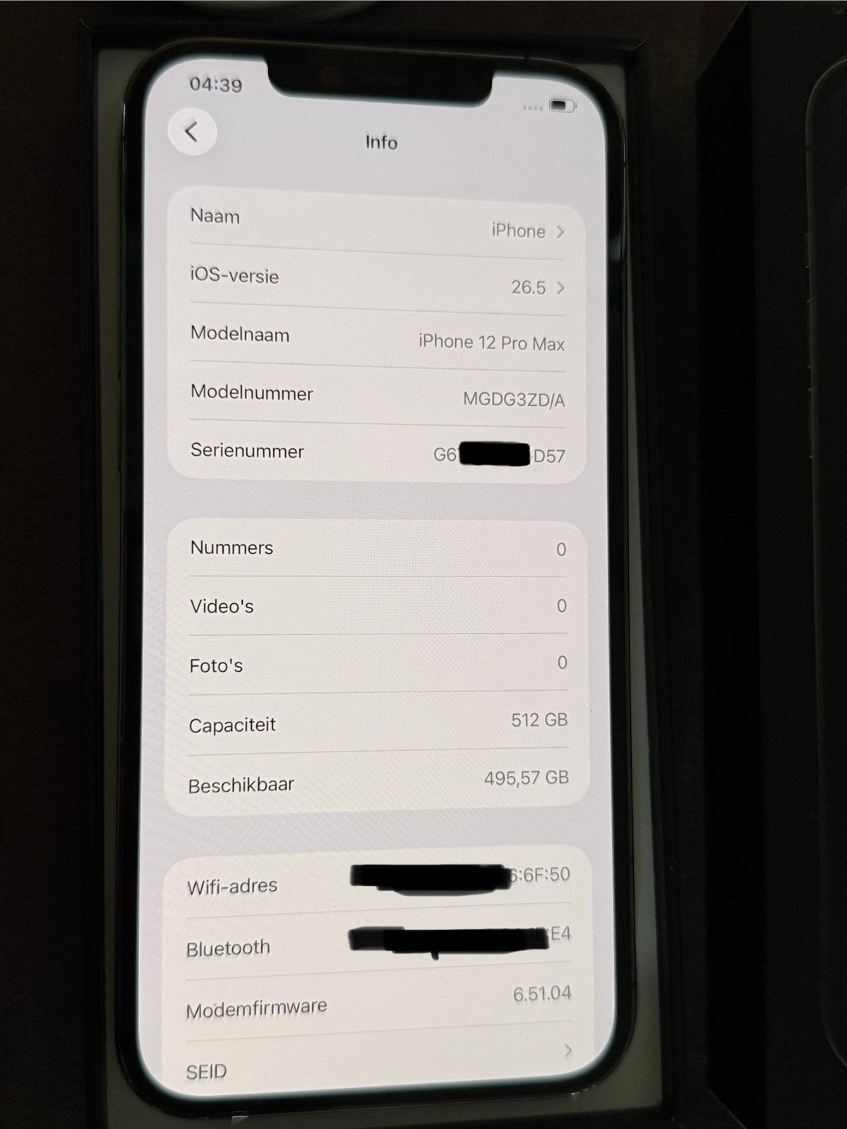 iPhone 12 Pro Max 512GB, Télécoms, Téléphonie mobile | Apple iPhone, Enlèvement, Comme neuf, IPhone 12