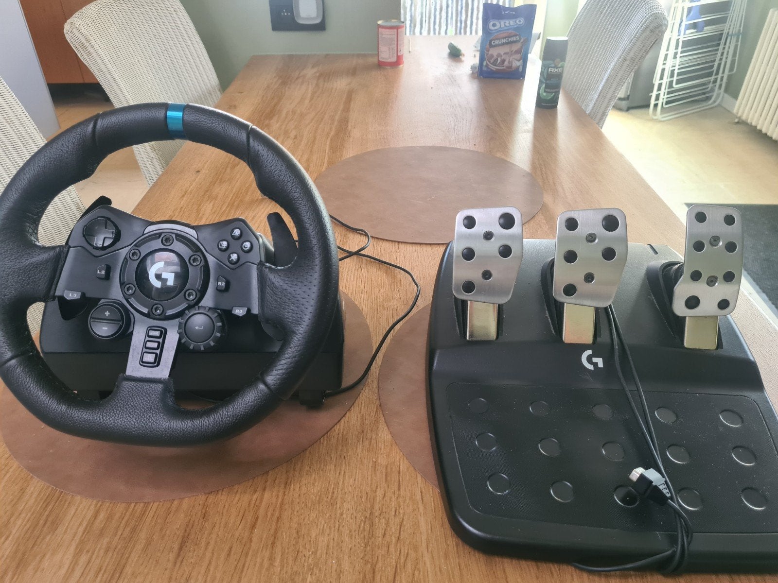 Volant PS et pédales Treuforce G923., Enlèvement