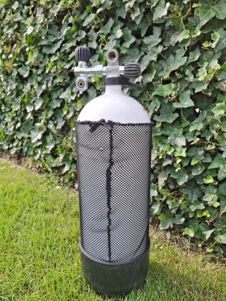 Faber 15 L duikfles – dubbele kraan - Gekeurd tot jan 2028, Watersport en Boten, Ophalen, Zo goed als nieuw, Duikfles