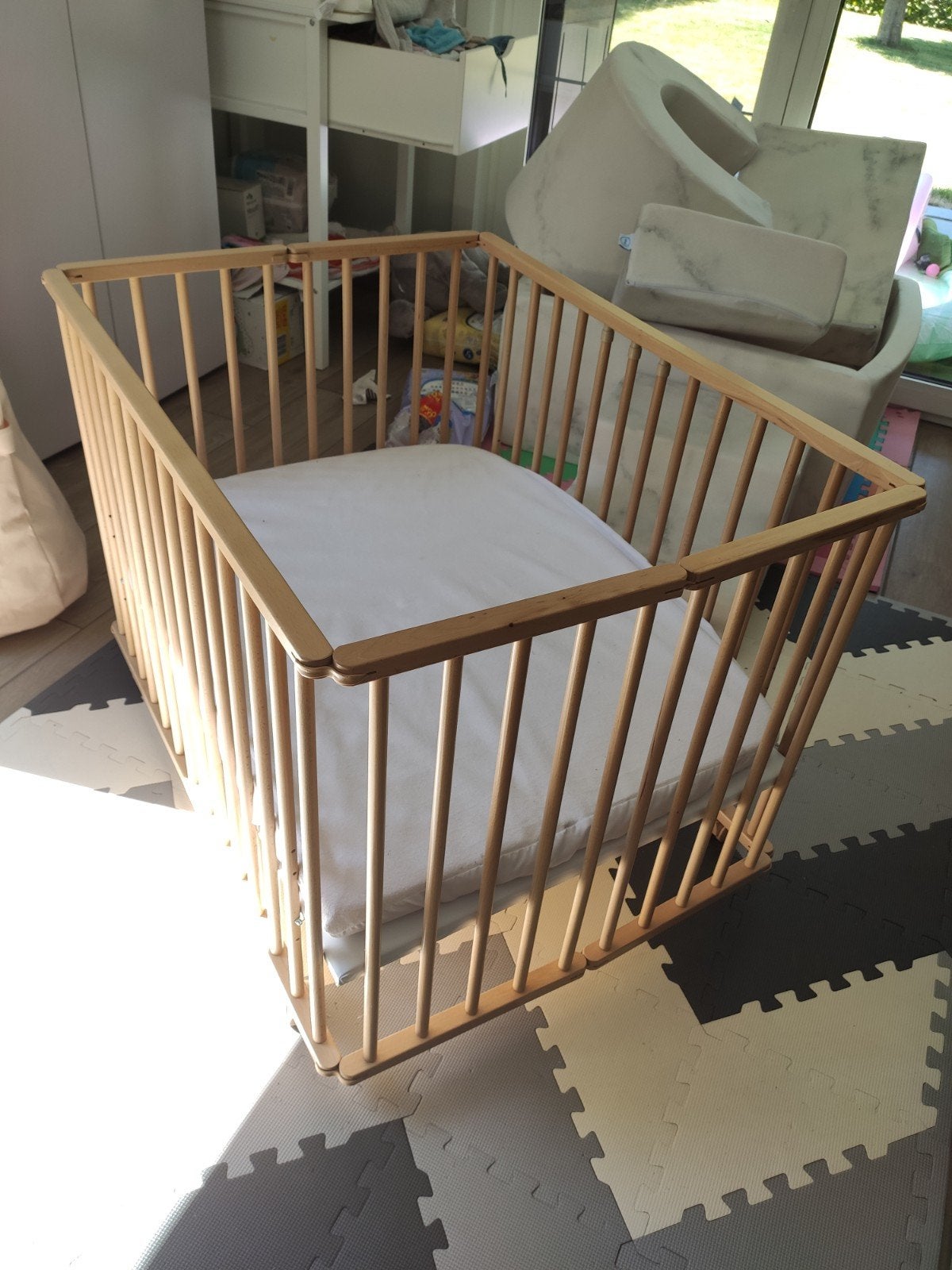 opvouwbaar babypark, Kinderen en Baby's, Ophalen, Wieltjes