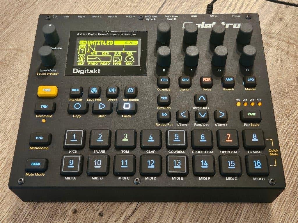 Elektron Digitakt MK1 – Drumcomputer / Sampler / Sequencer, Enlèvement ou Envoi, Utilisé