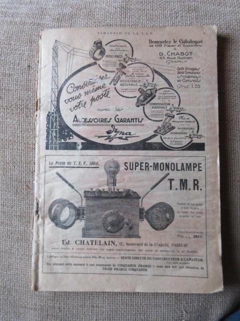 tsf 1920' : Almanach de la TSF 1925, Antiquités & Art, Enlèvement ou Envoi