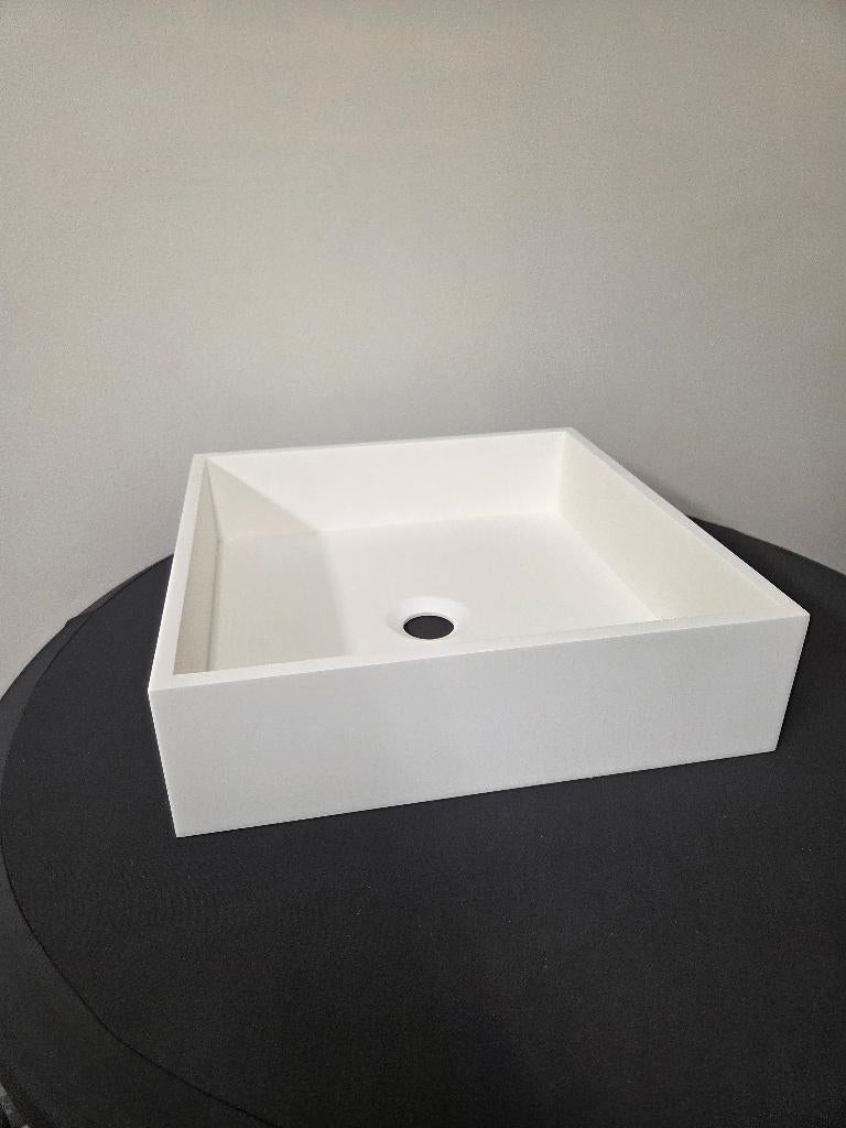 Opbouw waskom 40x40 keramiek - nieuw - minimalistisch design, Ophalen, Minder dan 50 cm, Nieuw, Minder dan 100 cm