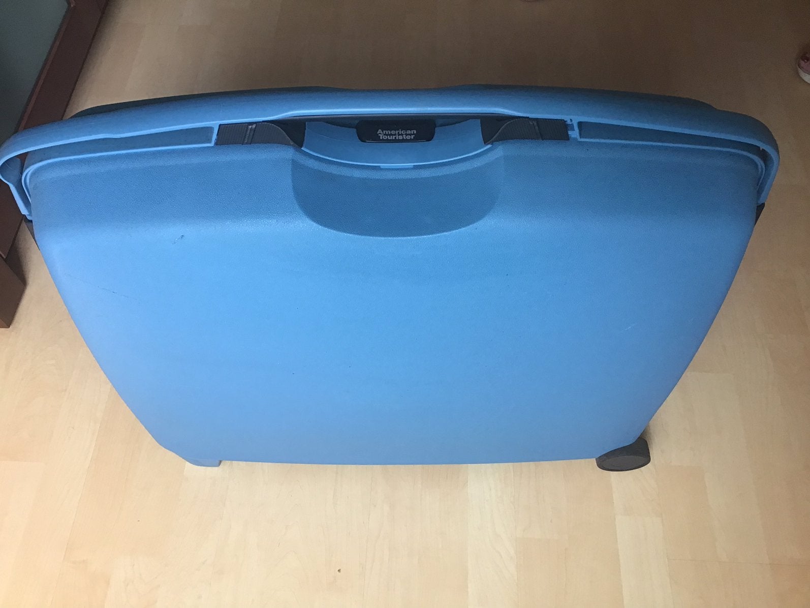 2 Blauwe en weinig gebruikte harde kunststoffen reiskoffers, Hard kunststof, Zo goed als nieuw, 70 cm of meer, 55 cm of meer