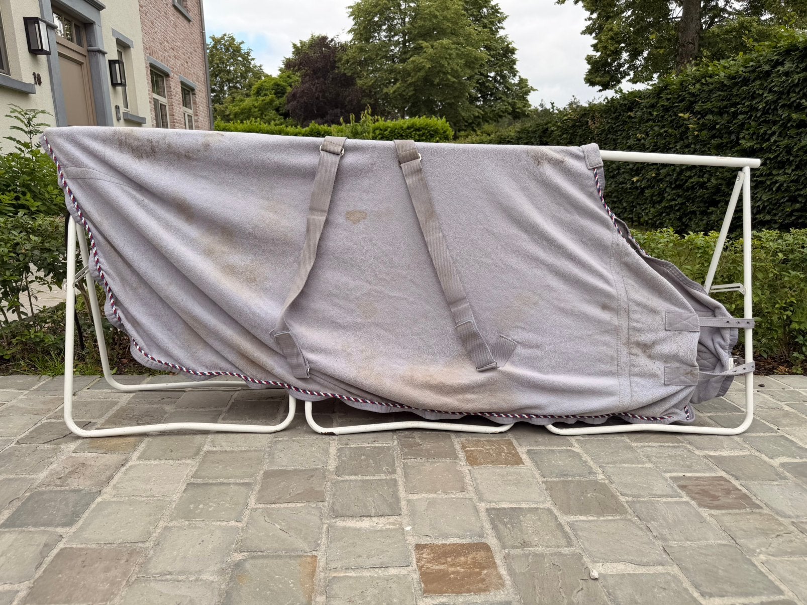 Zweetdeken maat 175cm/130cm Première, Bleu, Comme neuf, Enlèvement, Couverture anti-transpiration