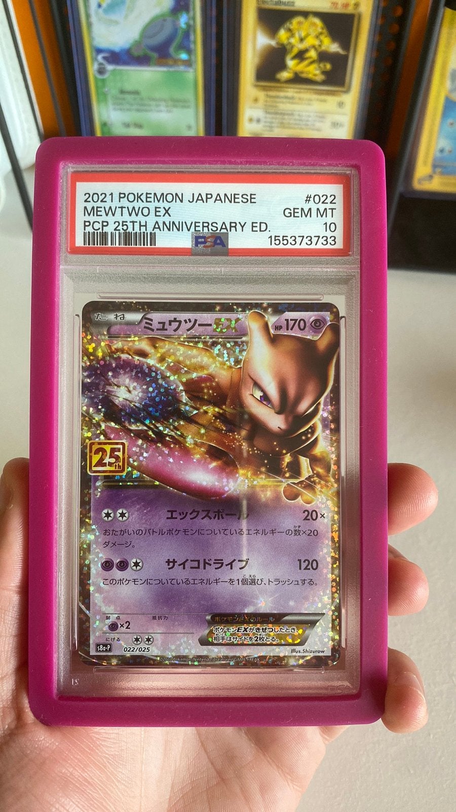 Psa 10 Mewtwo ex 22 - japans (25th anniversary), Enlèvement, Comme neuf, Cartes en vrac, Foil