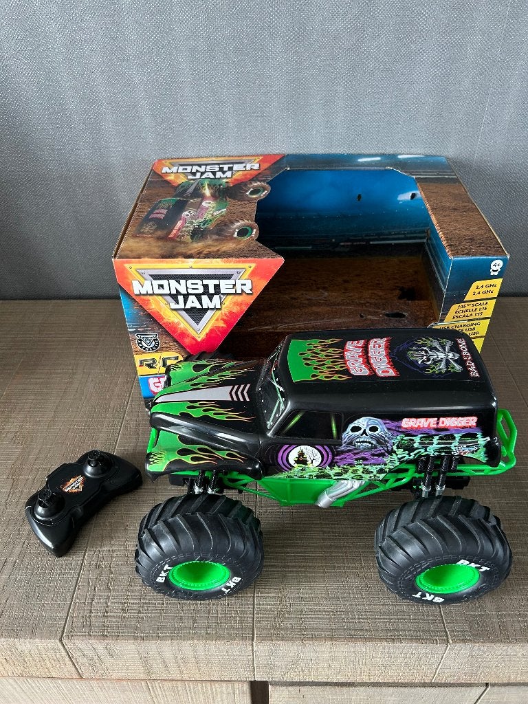 Monster Jam Grave Digger, Kinderen en Baby's, Ophalen of Verzenden, Zo goed als nieuw, Afstandsbediening