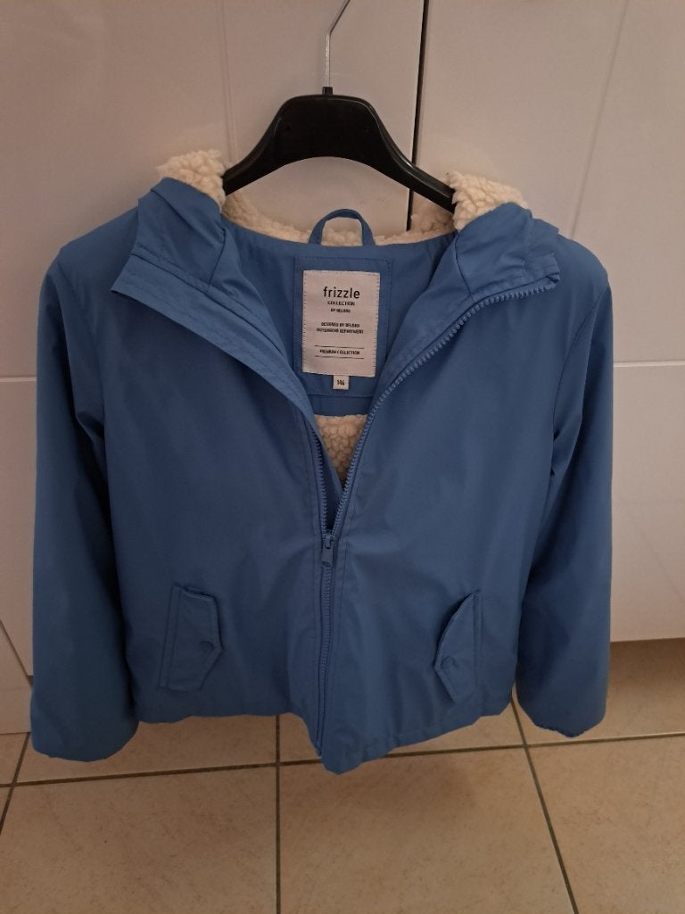 Regenjas met wol binnenin maat 146 meisjes, Kinderen en Baby's, Ophalen of Verzenden, Zo goed als nieuw, Bel & Bo, Meisje