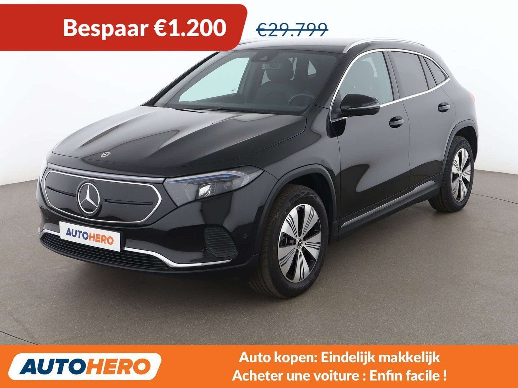 Mercedes-Benz EQA 250 250 Progressive (bj 2023, automaat), Auto's, Gebruikt, Zwart, https://public.car-pass.be/vhr/36fee272-791d-4528-b89b-21998d188970