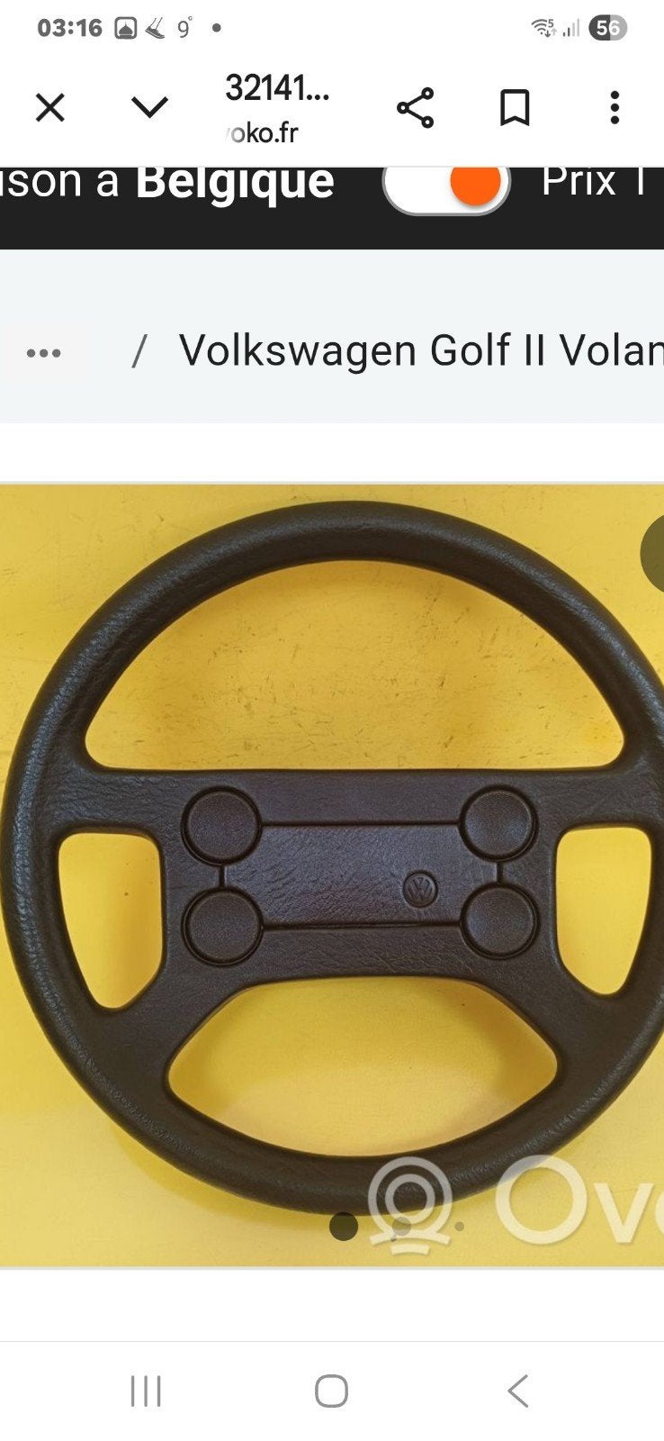 Volant gti golf2