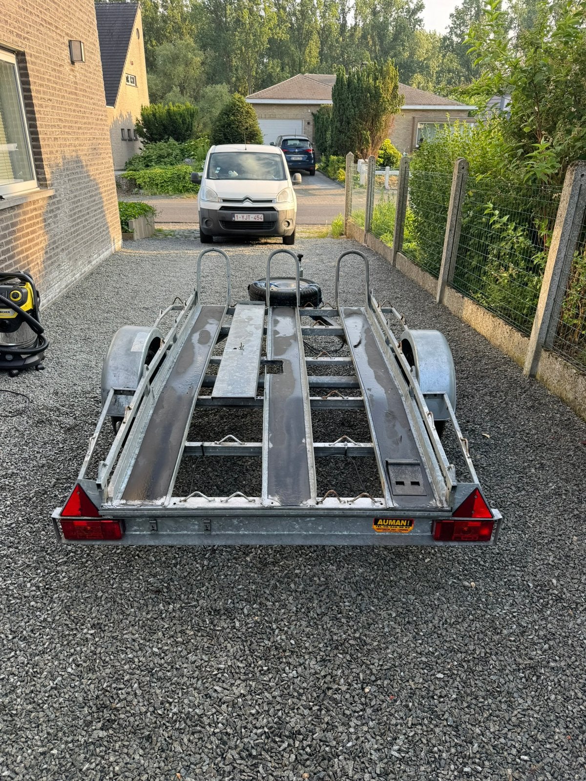 Motoraanhangwagen, Auto diversen, Aanhangers en Bagagewagens, Ophalen, Zo goed als nieuw