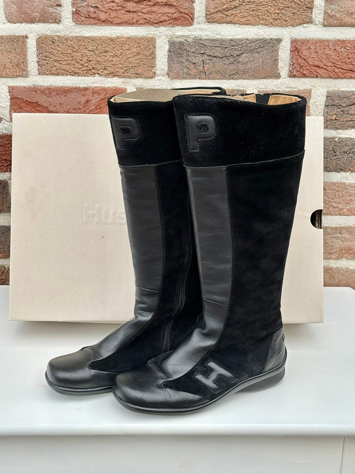 Hush Puppies hoge laarzen maat 36, Hoge laarzen, Zwart, Ophalen of Verzenden, Zo goed als nieuw