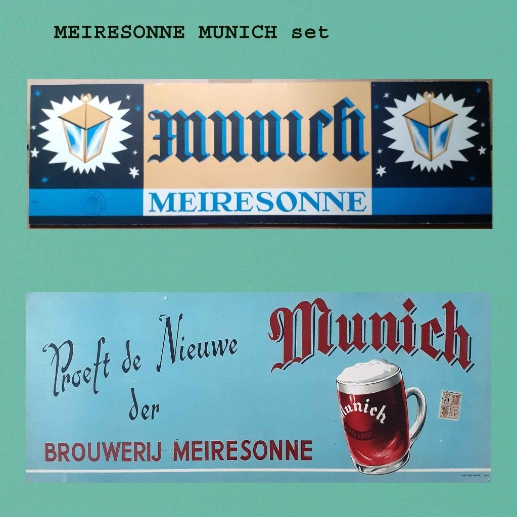 MEIRESONNE  MUNICH set, Enlèvement ou Envoi, Comme neuf, Panneau publicitaire