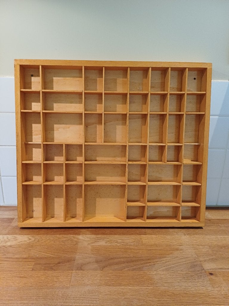 charmante houten letterbak, Antiek en Kunst, Curiosa en Brocante, Ophalen