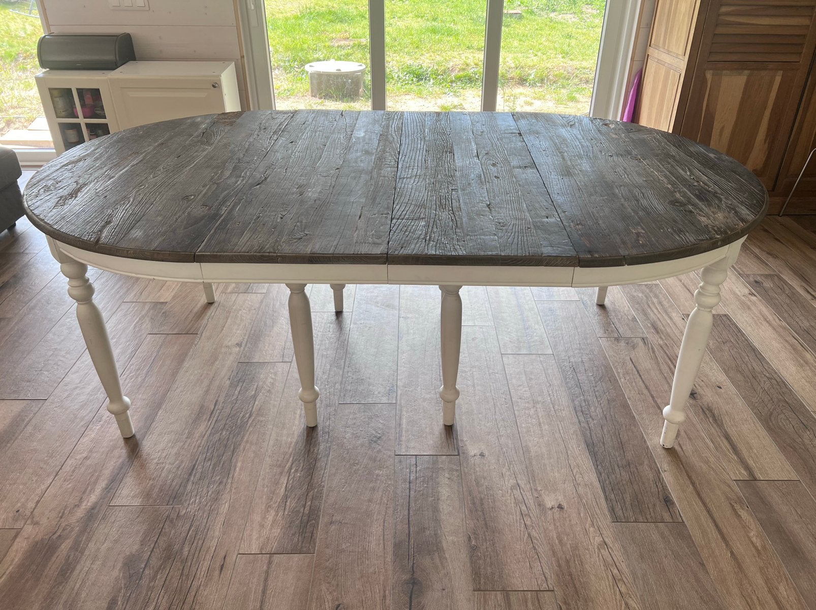 Table en chêne extensible Marque PR Interiors, Maison & Meubles, Enlèvement