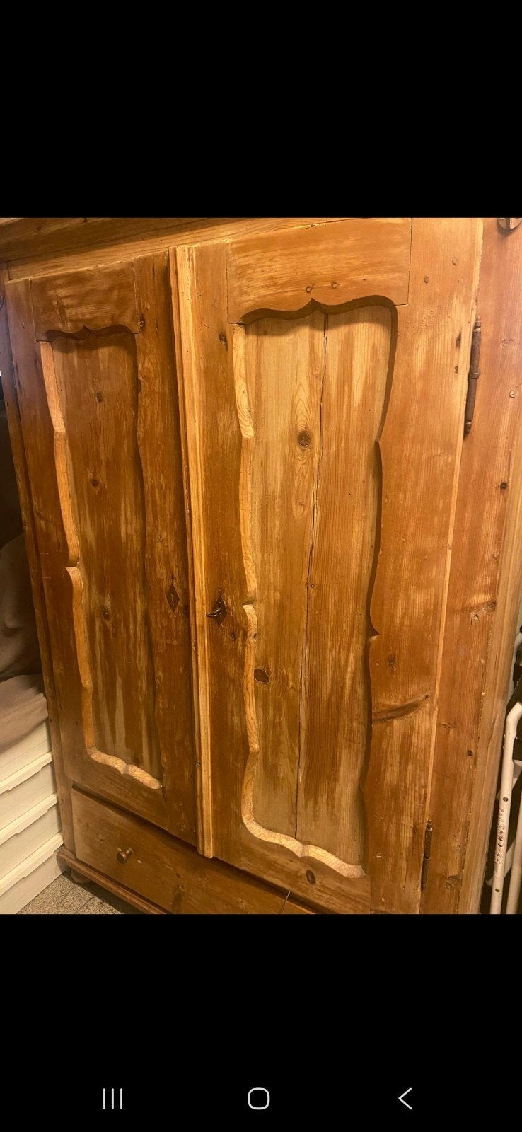 Antieke kast, Ophalen, Gebruikt, 100 tot 150 cm, Rustiek
