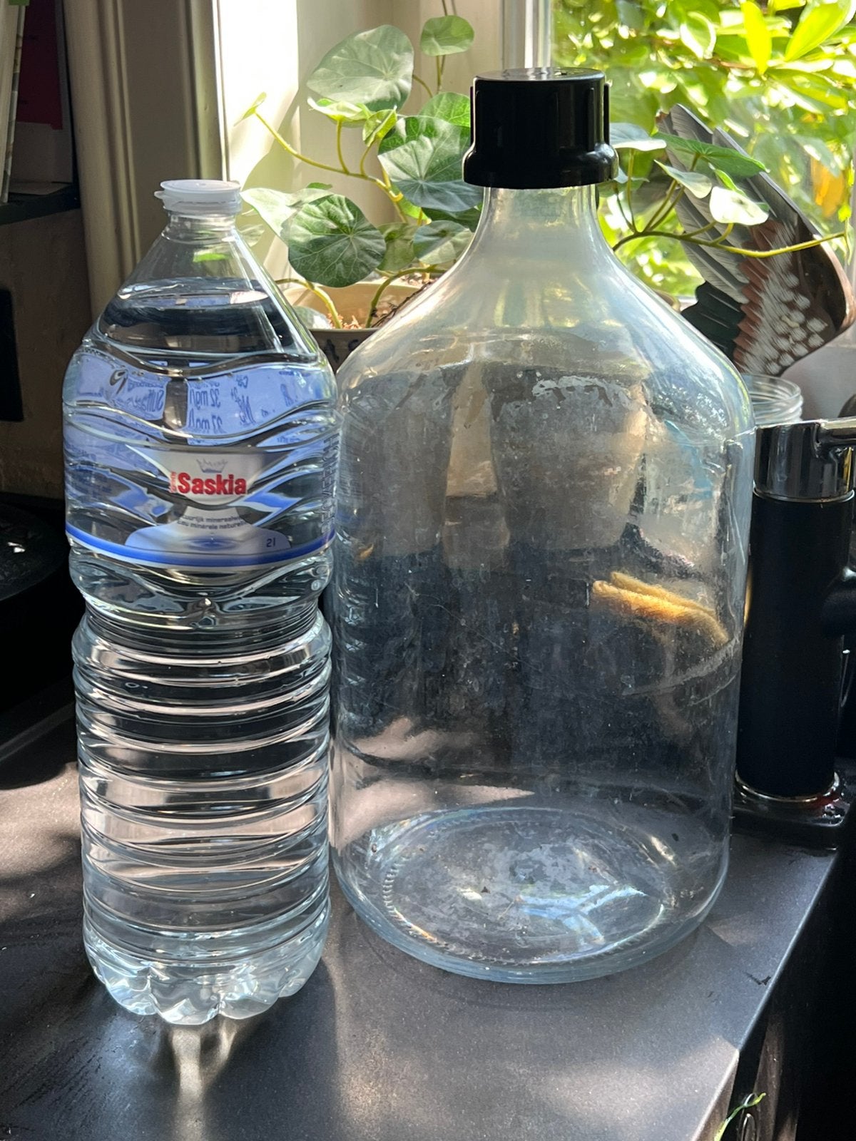 Glazen 5 L fles, Glas, Ophalen, Nieuw, 25 cm