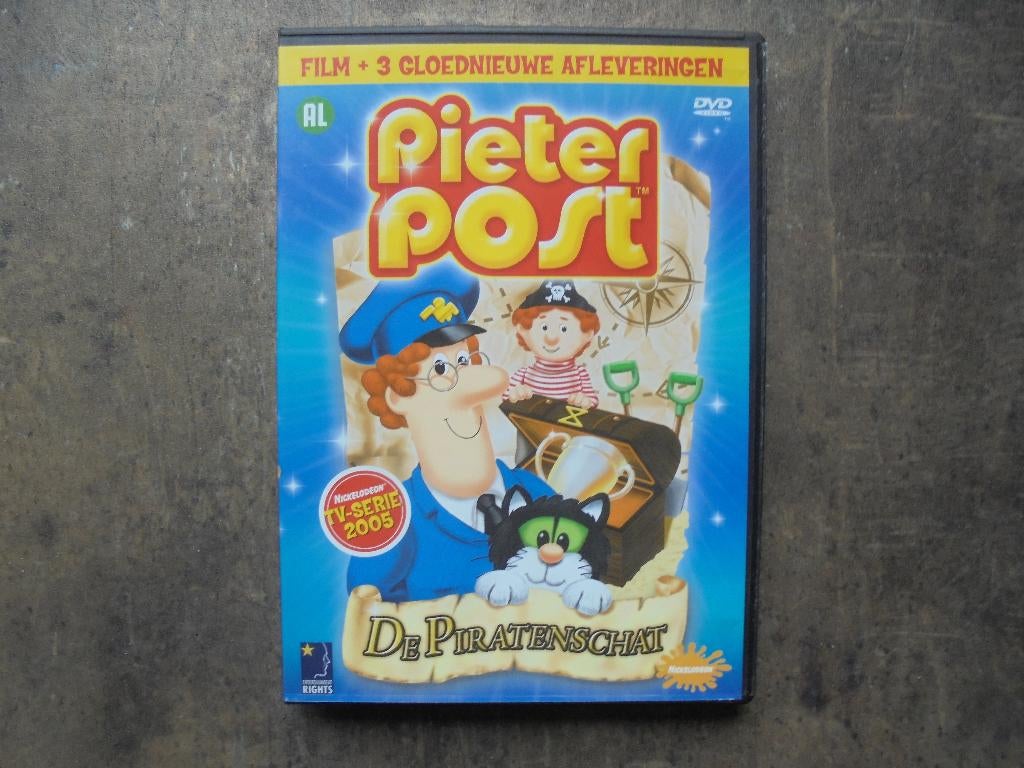 DVD Pieter Post De Piratenschat (zie foto's), Alle leeftijden, Ophalen of Verzenden, Gebruikt, Tekenfilm