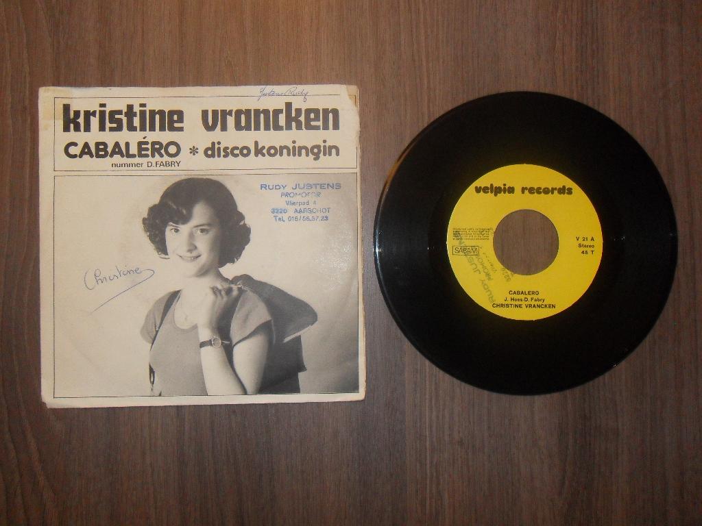 Kristine Vrancken - Cabalero, Cd's en Dvd's, Vinyl | Nederlandstalig, Ophalen of Verzenden, Gebruikt, 7 inch, Levenslied of Smartlap